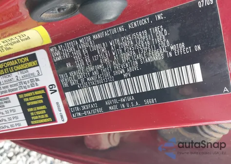 2009 Toyota Venza из США, поврежденный, VIN 4T3ZE11A29U013122